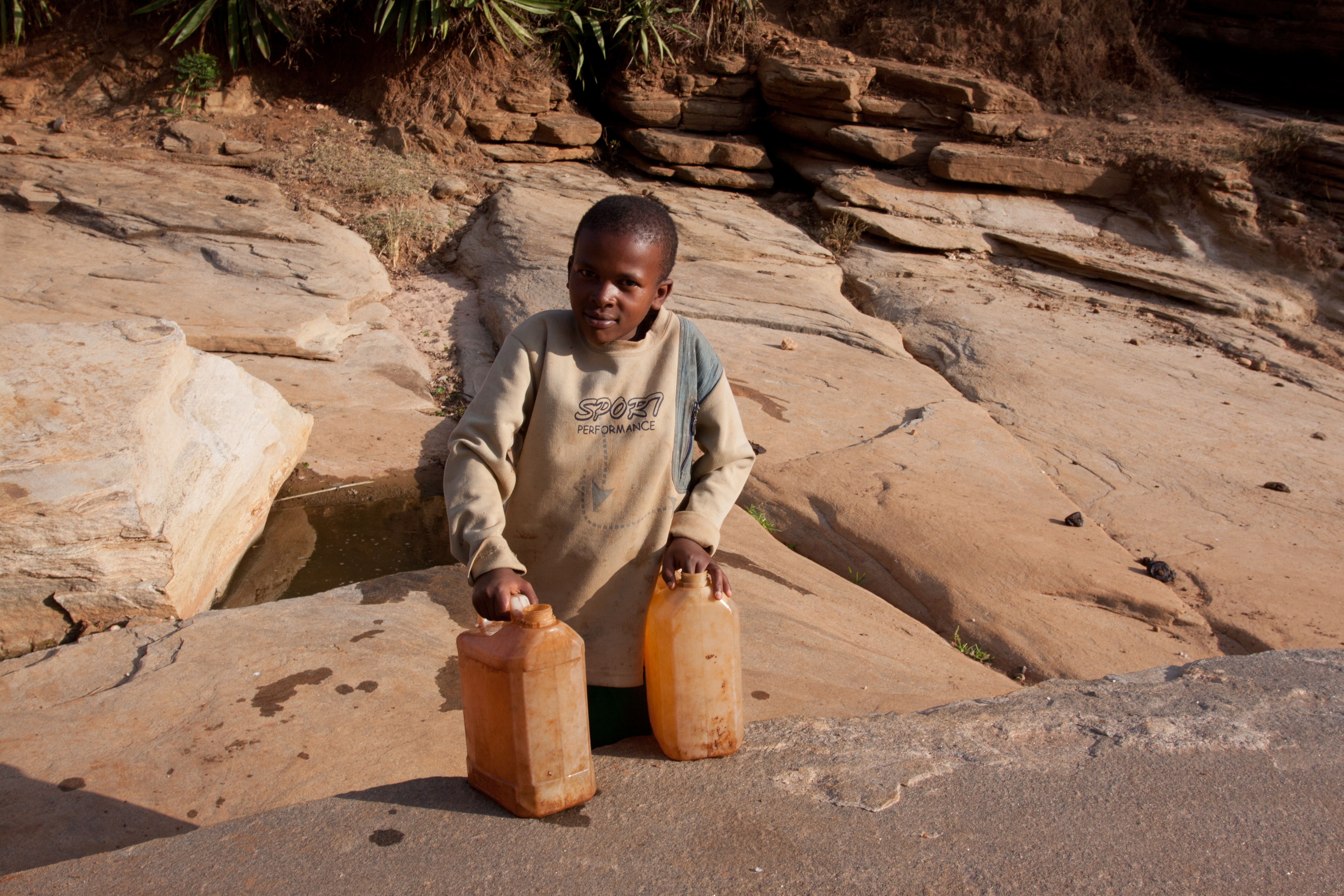 Collecting Water in Kenya