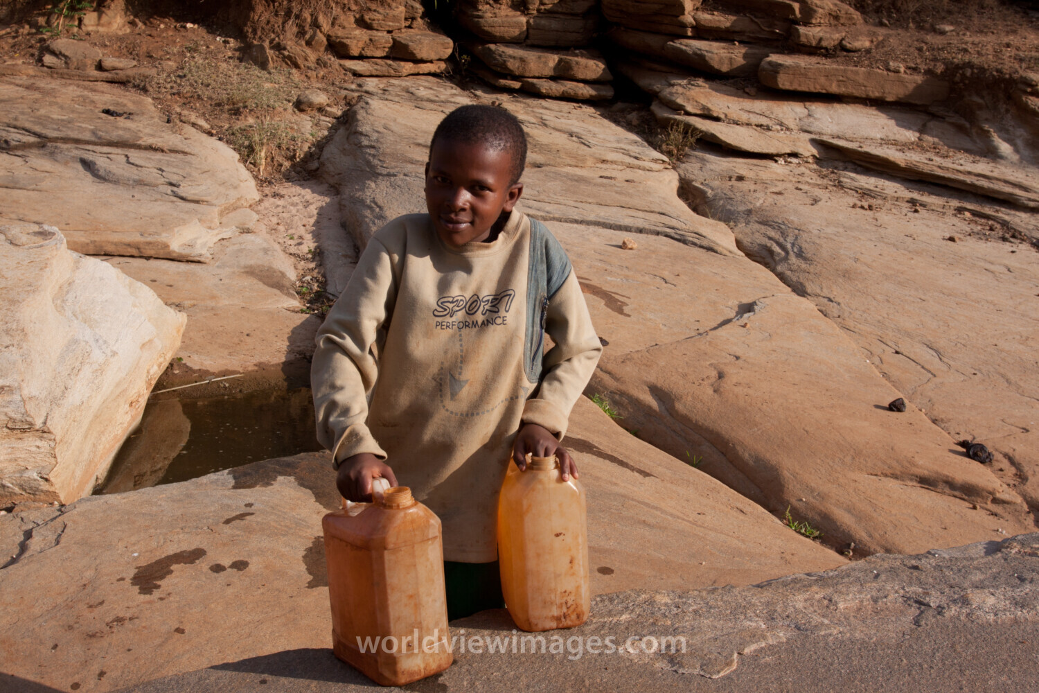 Collecting Water in Kenya