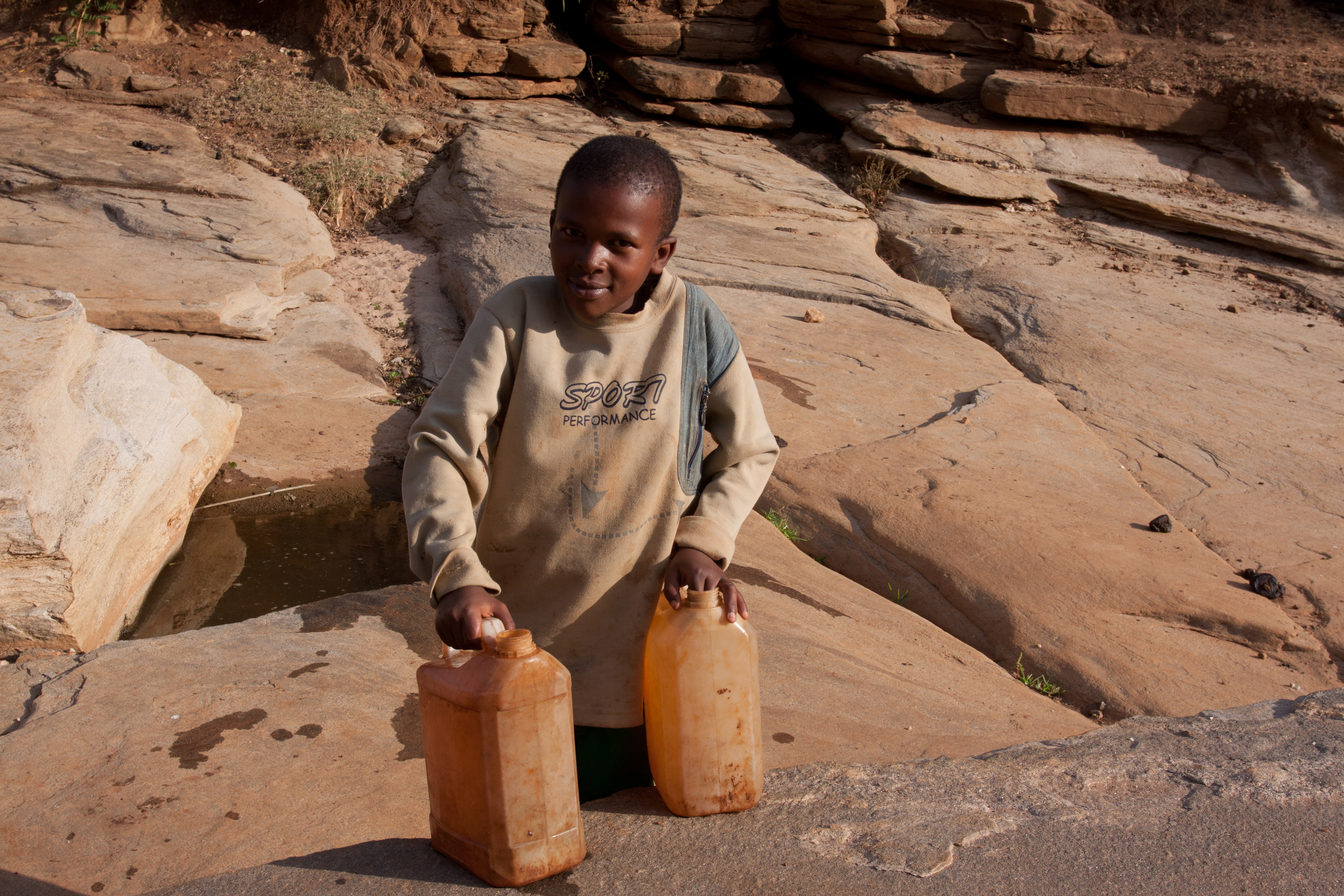 Collecting Water in Kenya