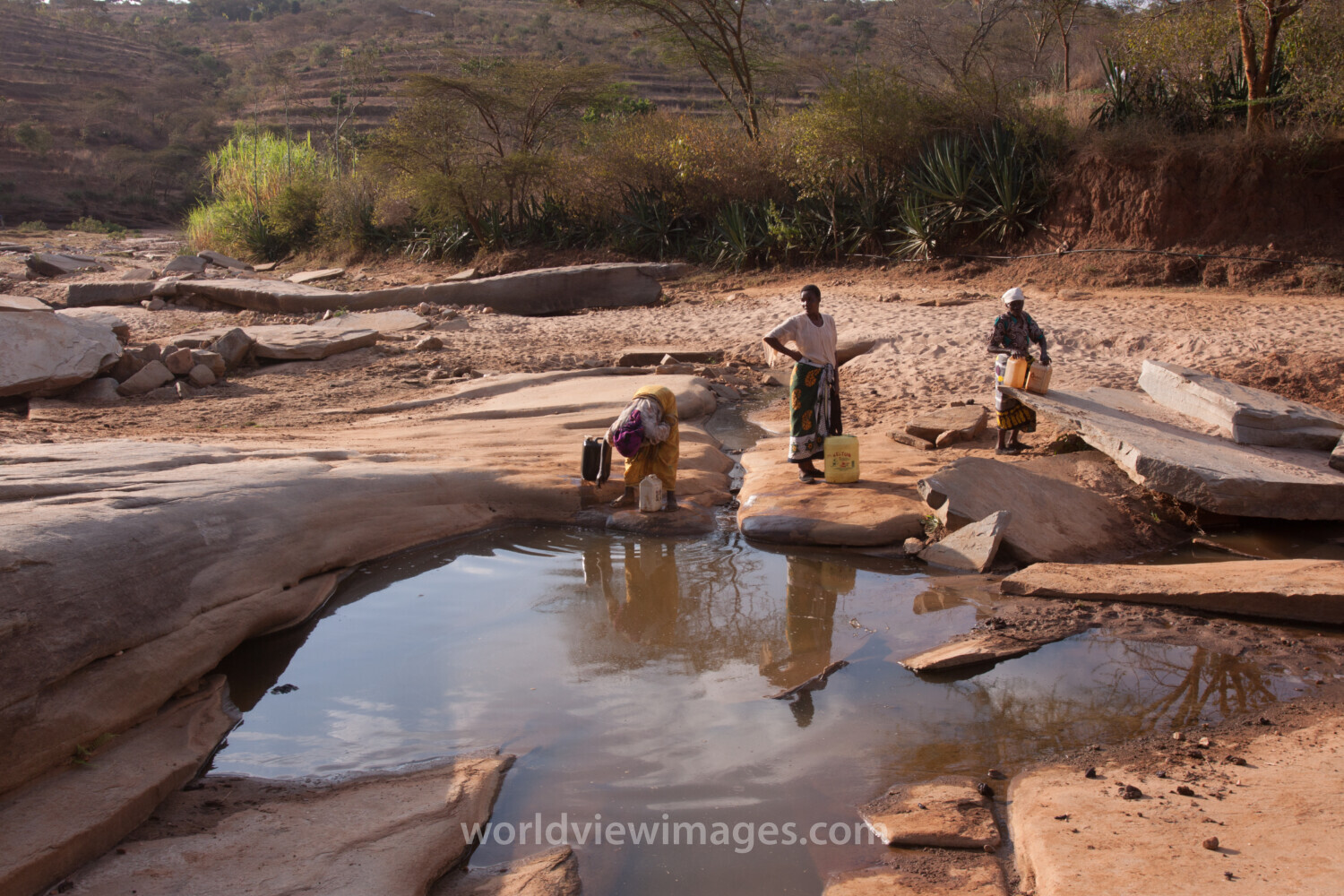 Collecting Water in Kenya