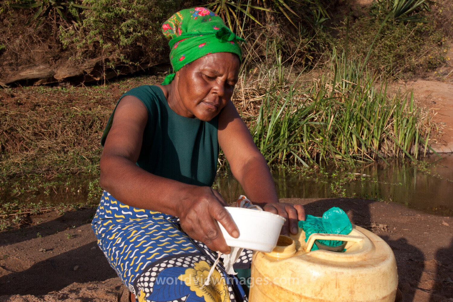 Collecting Water in Kenya