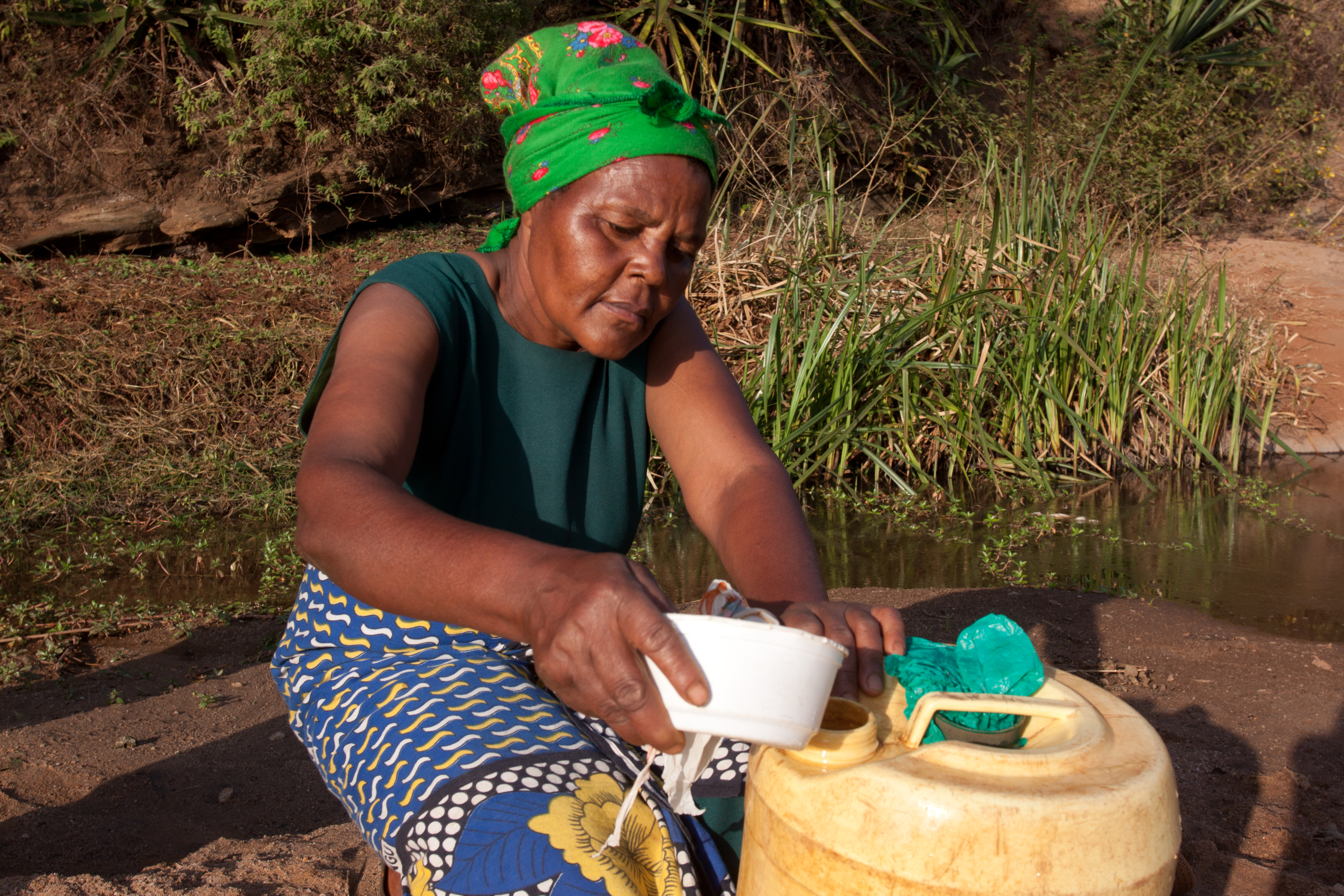 Collecting Water in Kenya