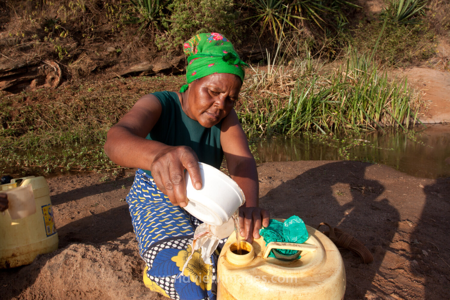 Collecting Water in Kenya