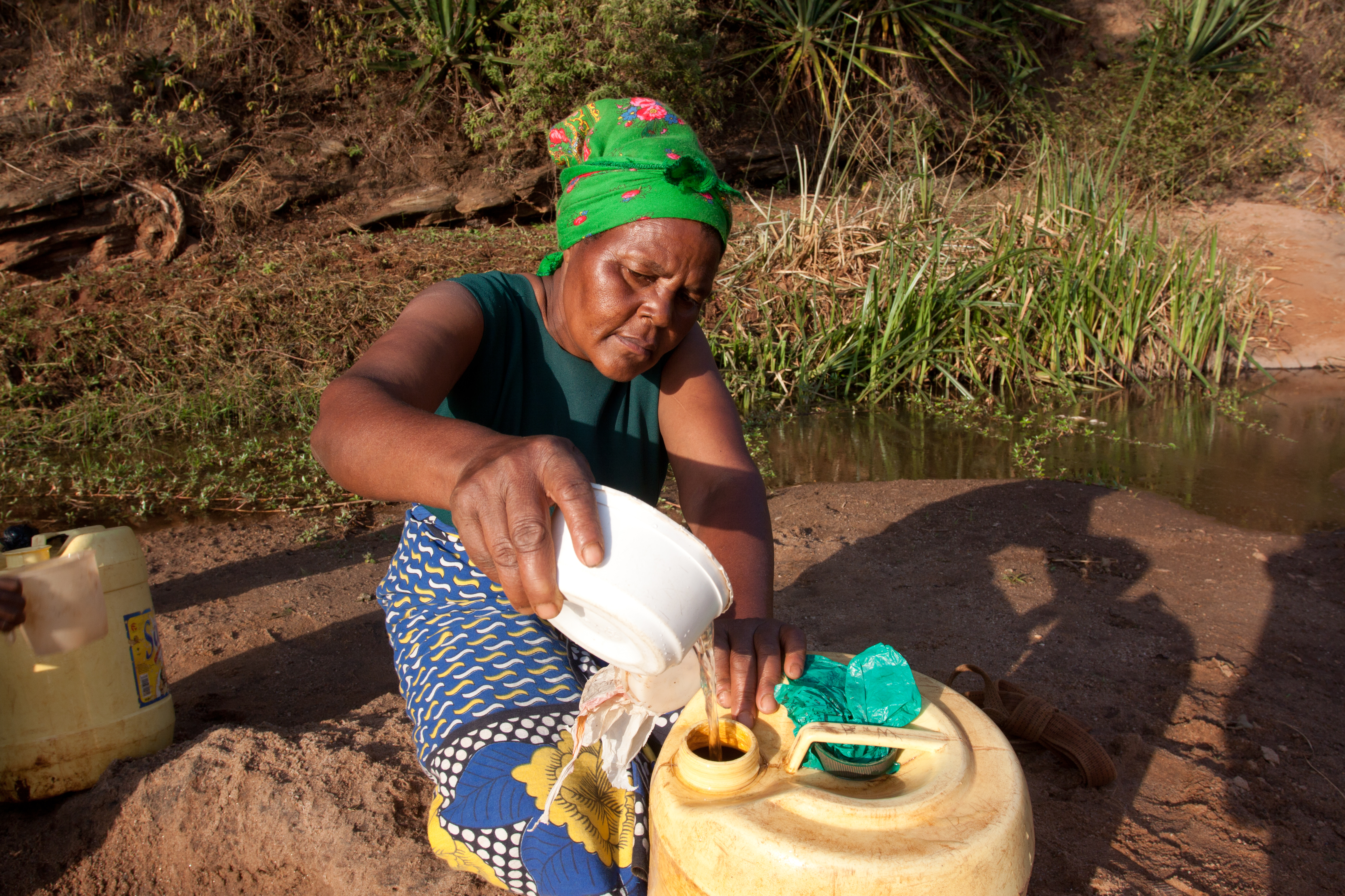 Collecting Water in Kenya