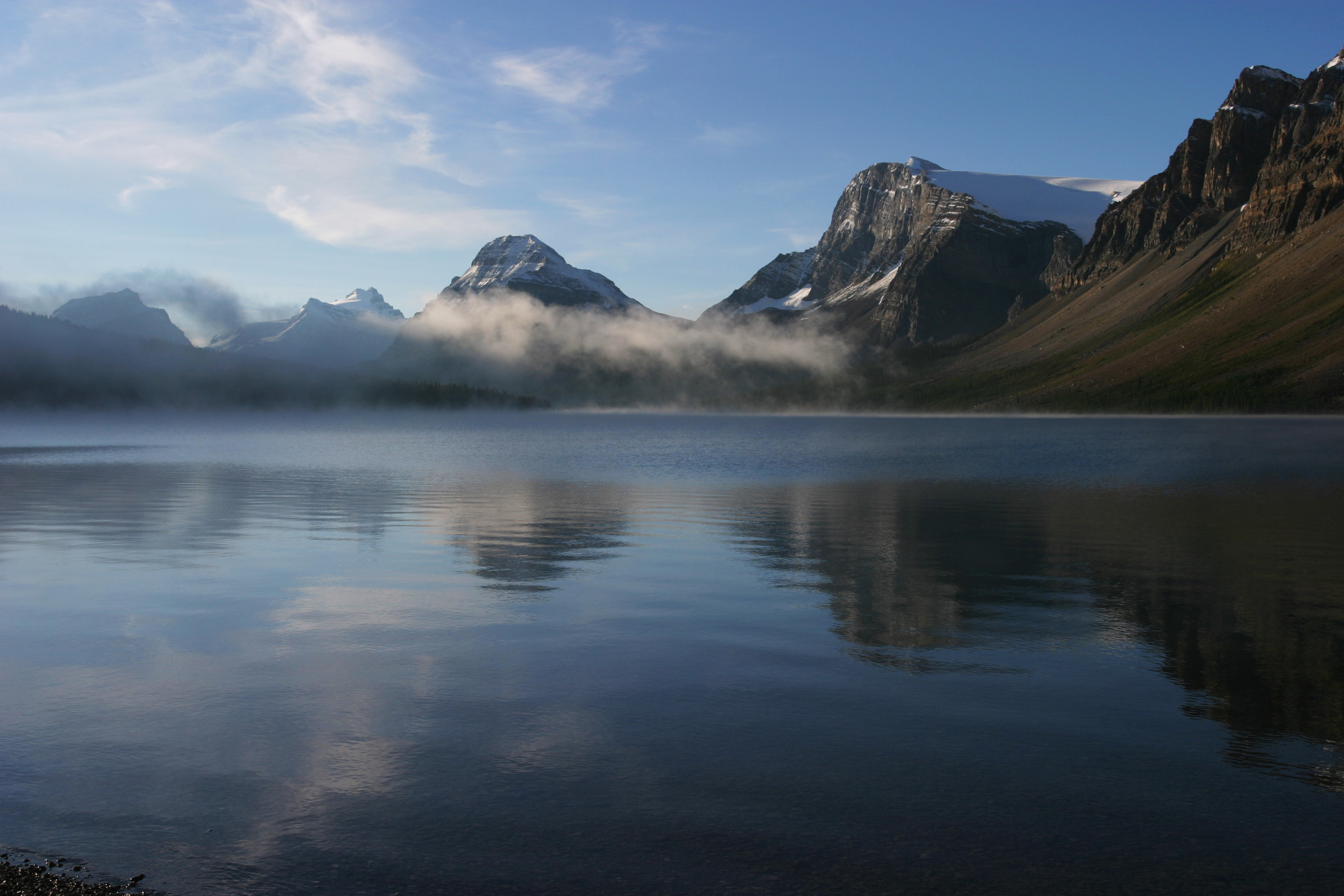 Bow Lake in Canada