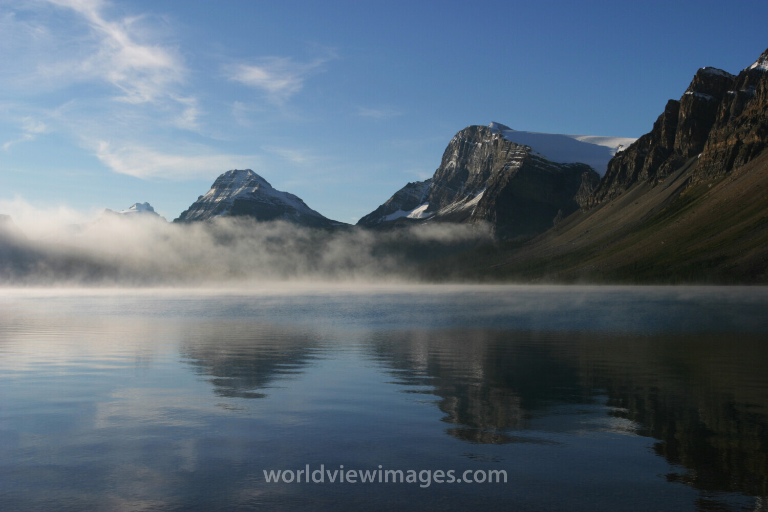 Bow Lake in Canada