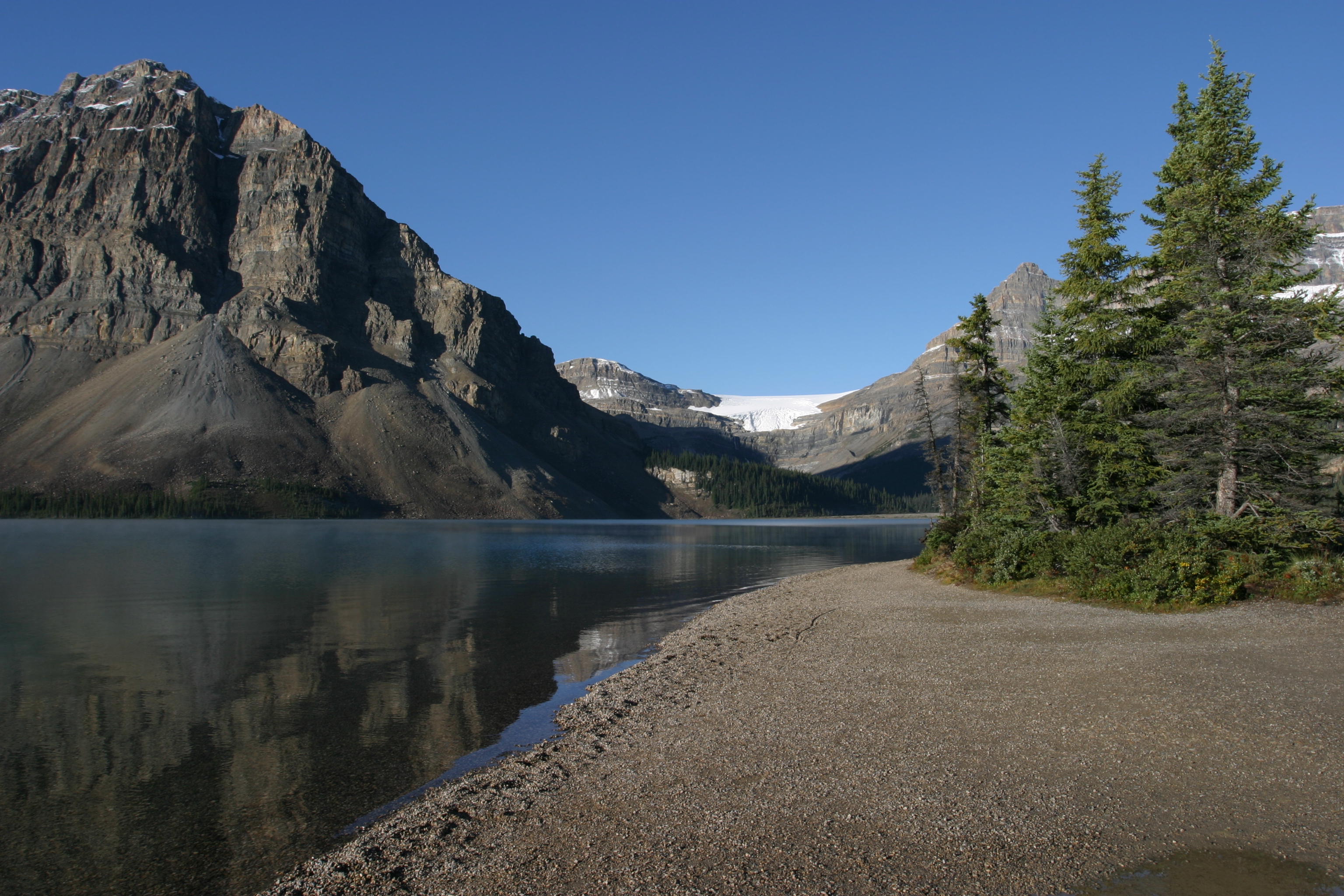 Bow Lake in Canada
