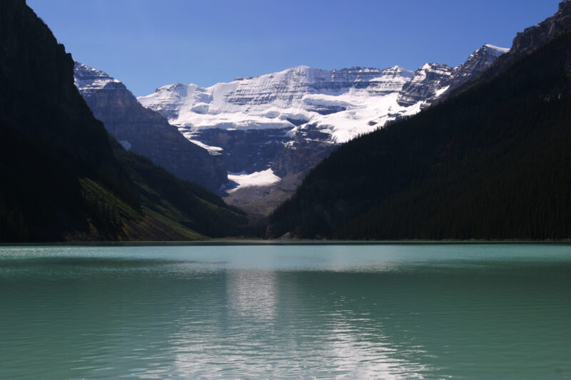 Lake Louise in Canada — Stock Images of Lakes: Lake Louise in Banff National Park in Canada — Canada, Alberta, Banff National Park, Scenic, Mountians