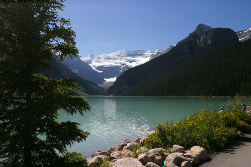 Lake Louise in Canada — Stock Images of Lakes: Lake Louise in Banff National Park in Canada — Canada, Alberta, Banff National Park, Scenic, Mountians