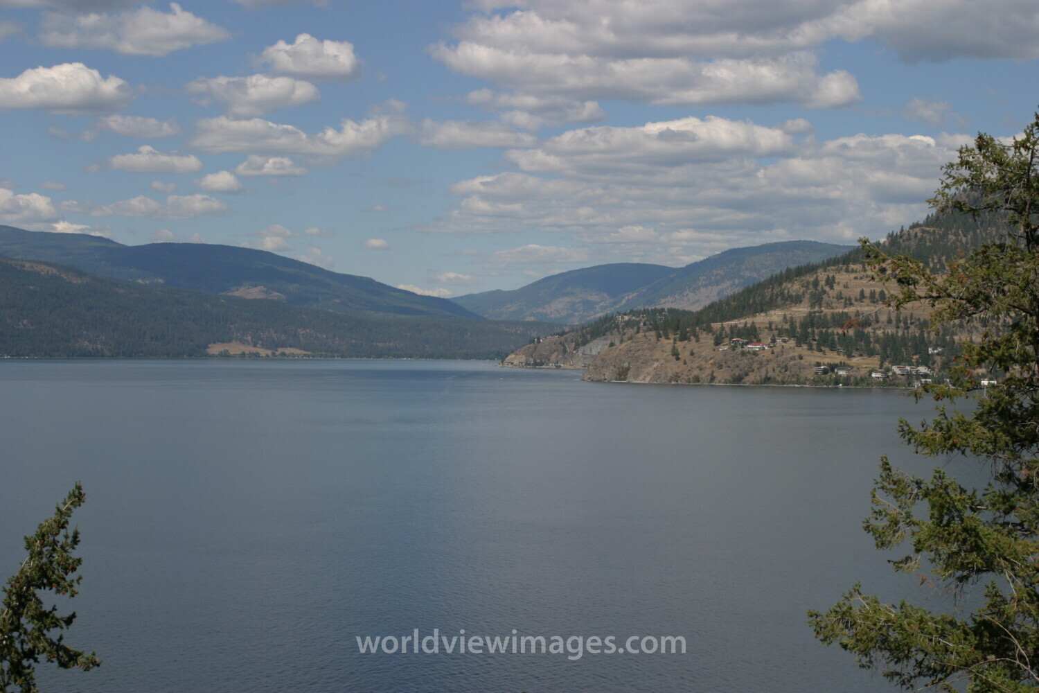 Okanagan lake in Canada