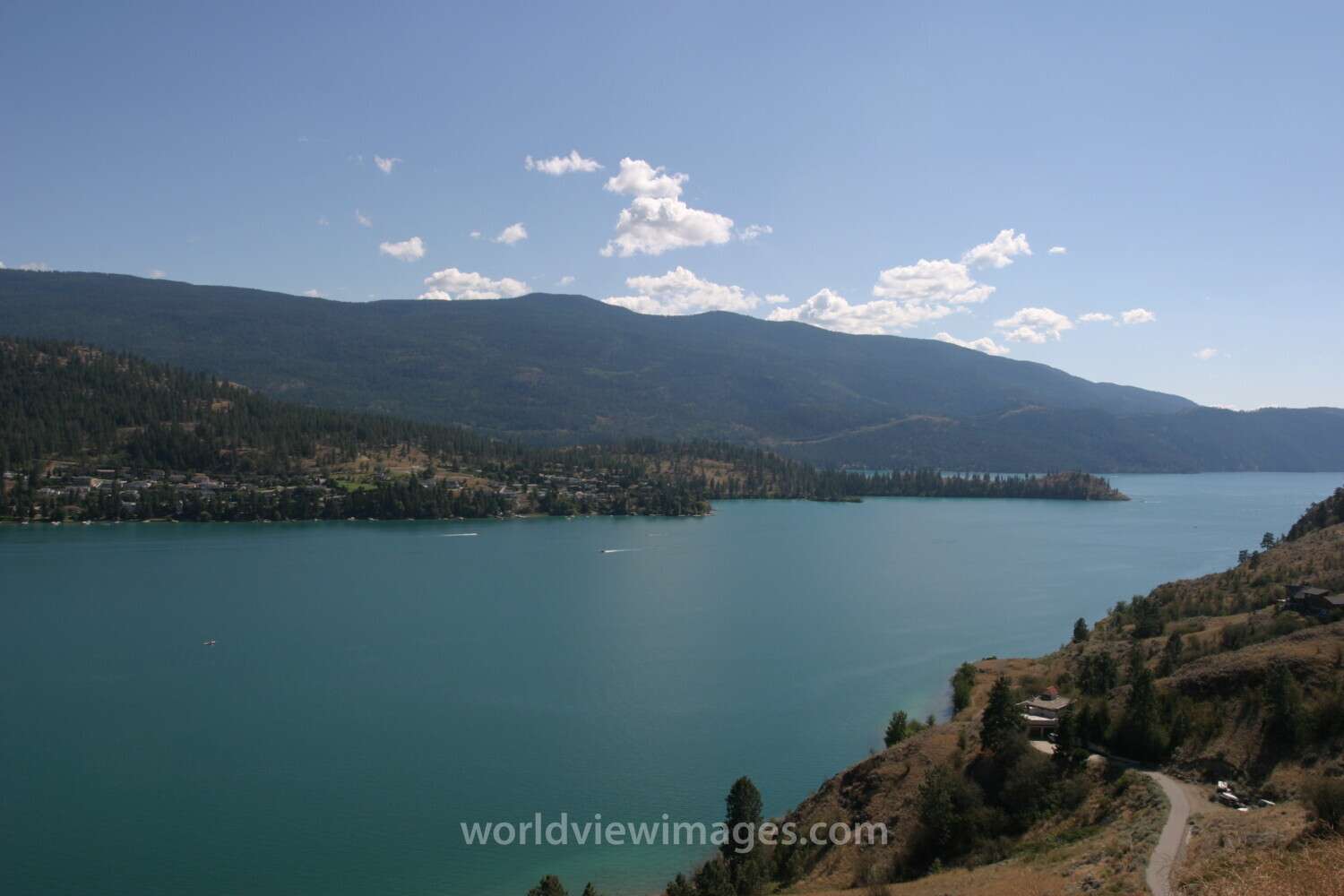 Okanagan lake in Canada