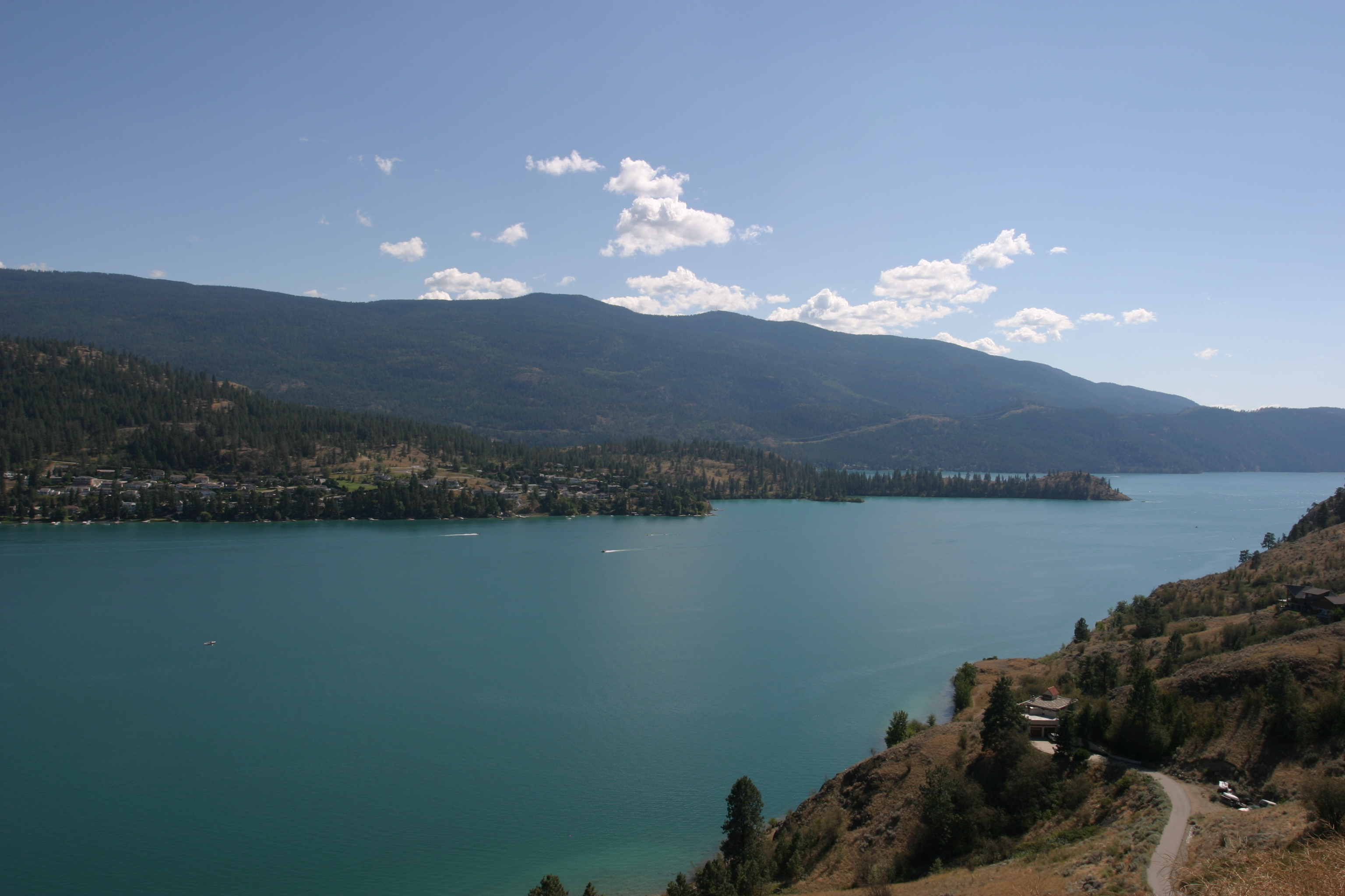 Okanagan lake in Canada