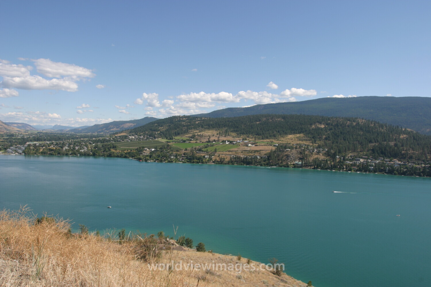 Okanagan lake in Canada