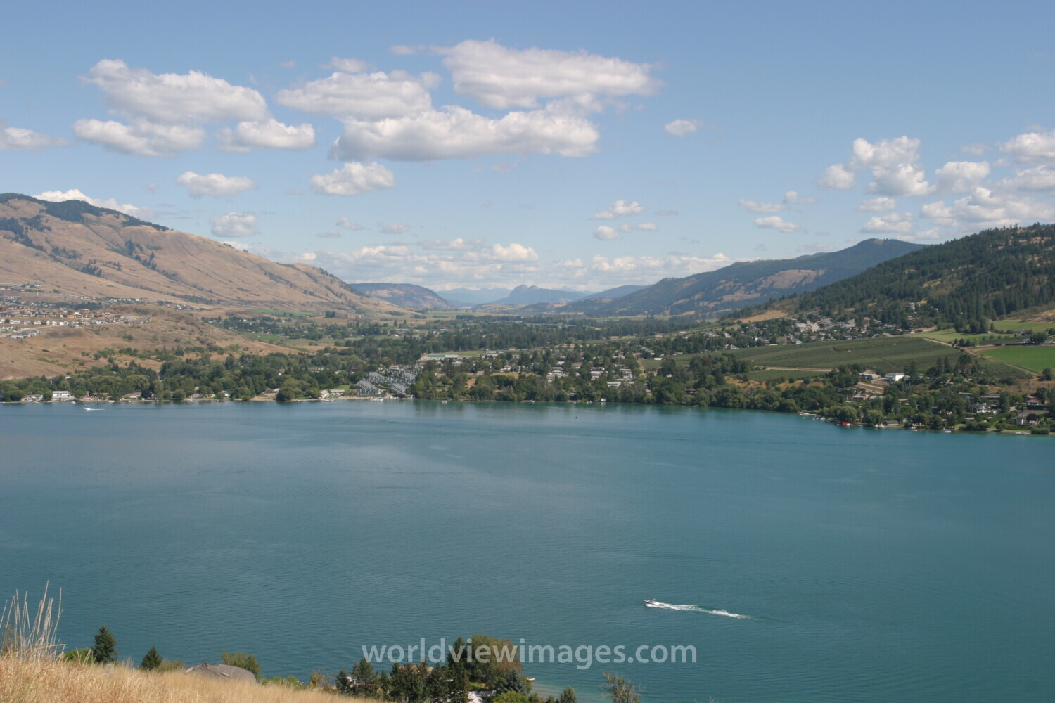 Okanagan lake in Canada