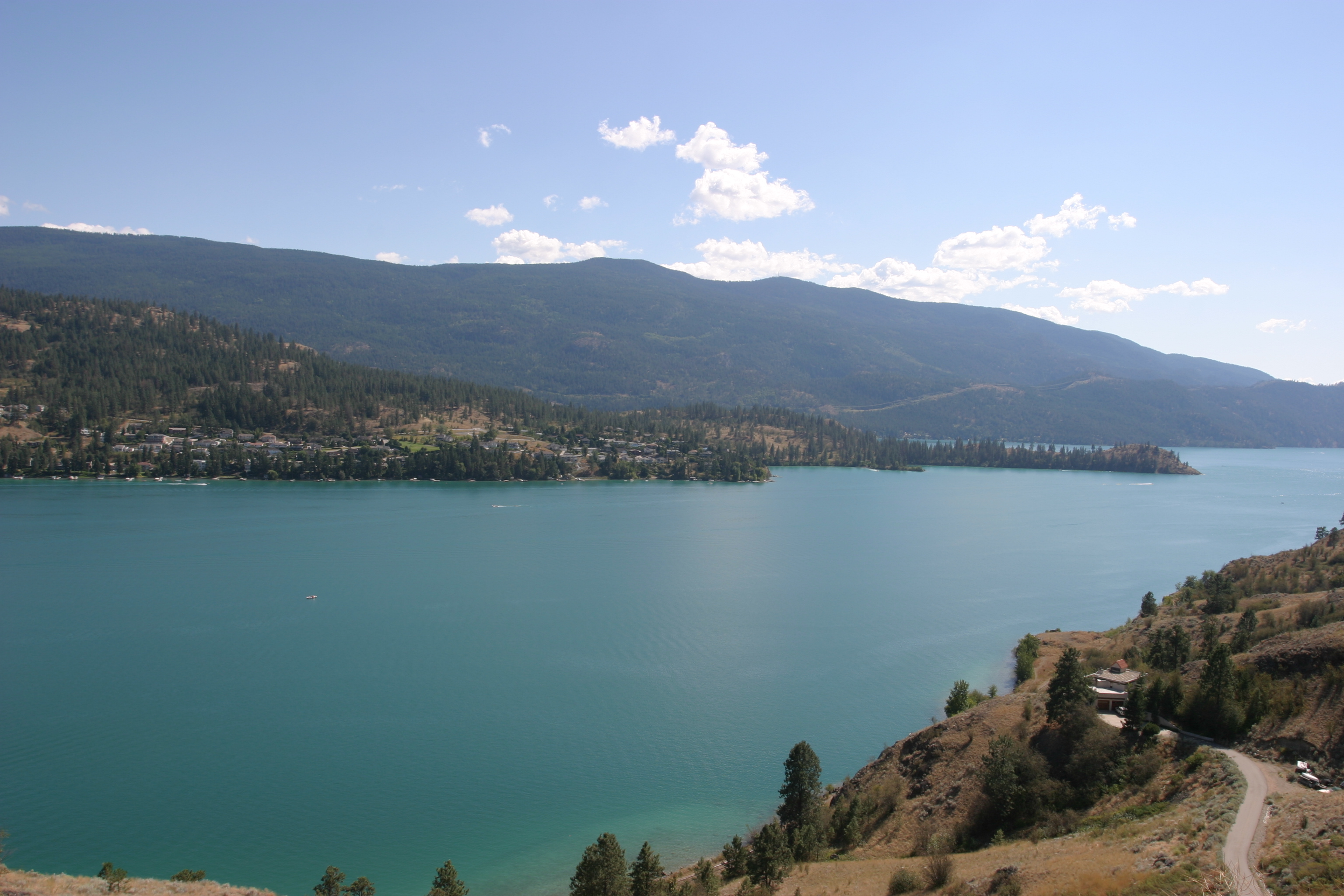 Okanagan lake in Canada