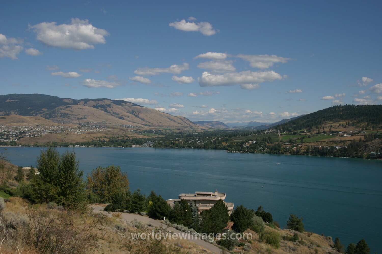 Okanagan lake in Canada