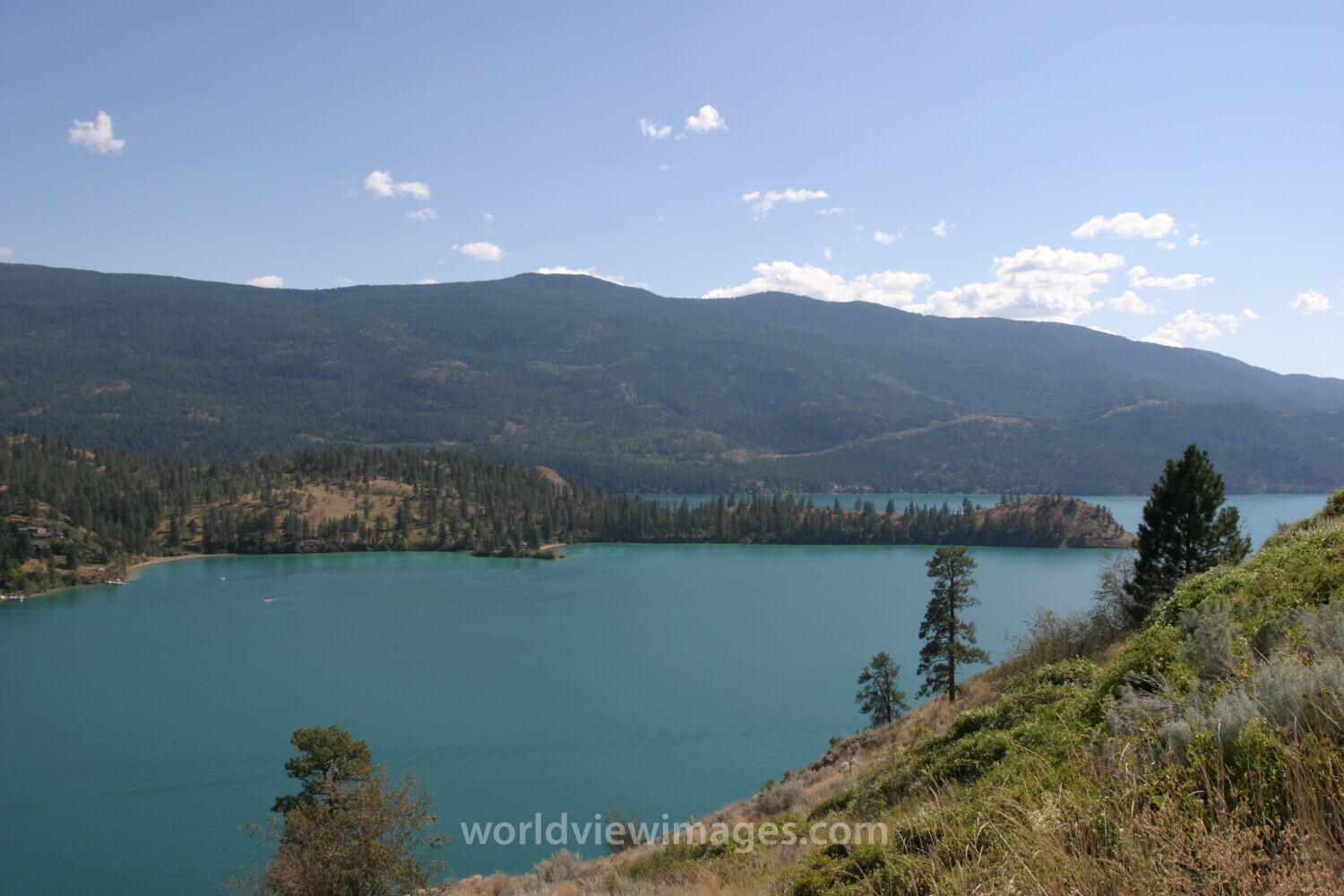 Okanagan lake in Canada