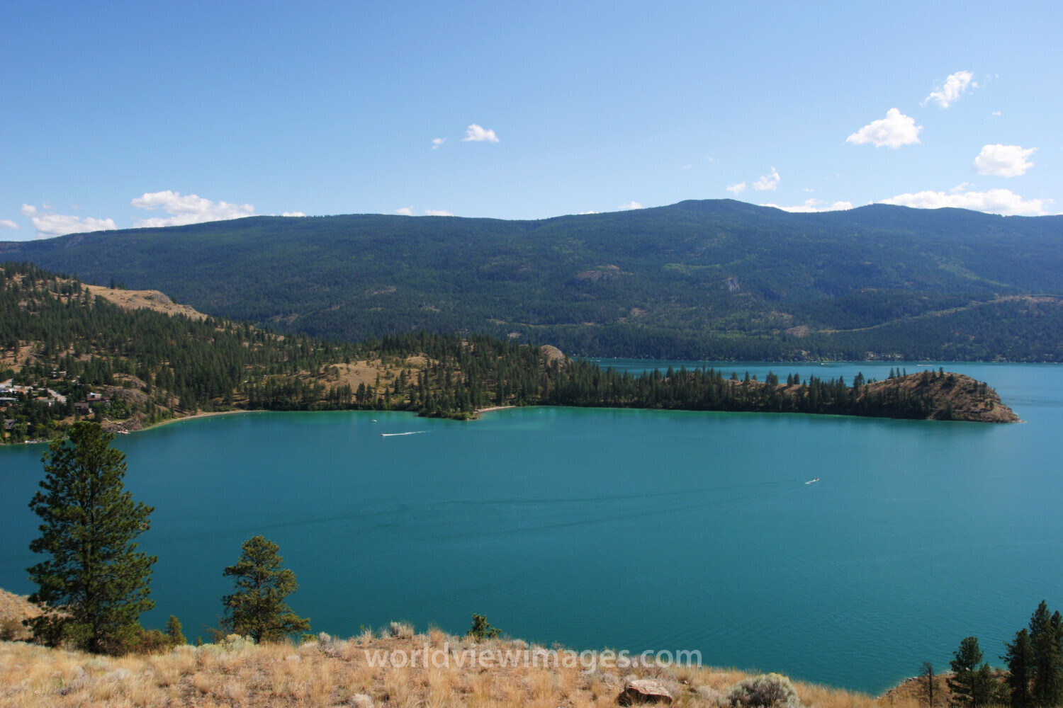 Okanagan lake in Canada