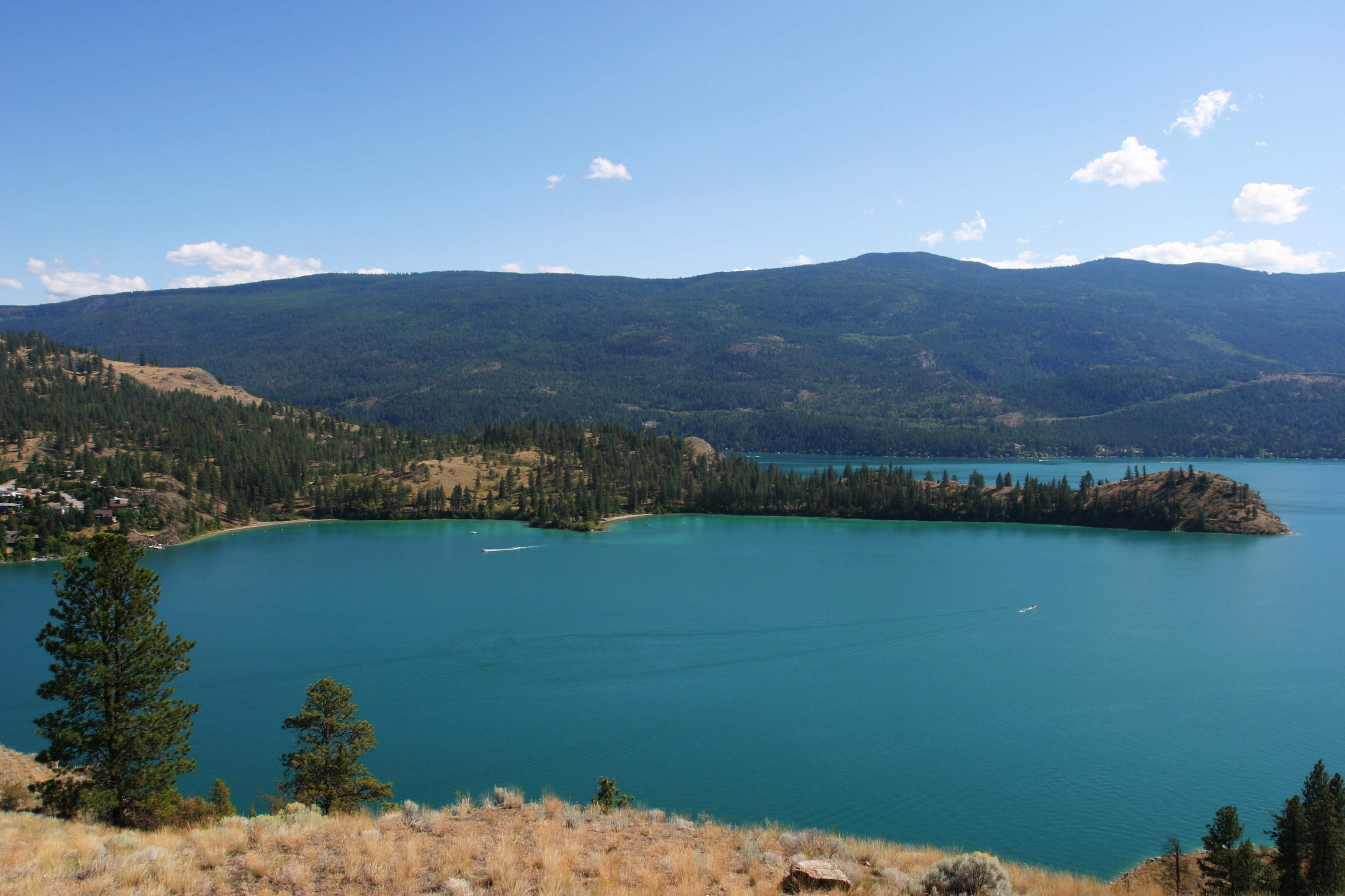 Okanagan lake in Canada