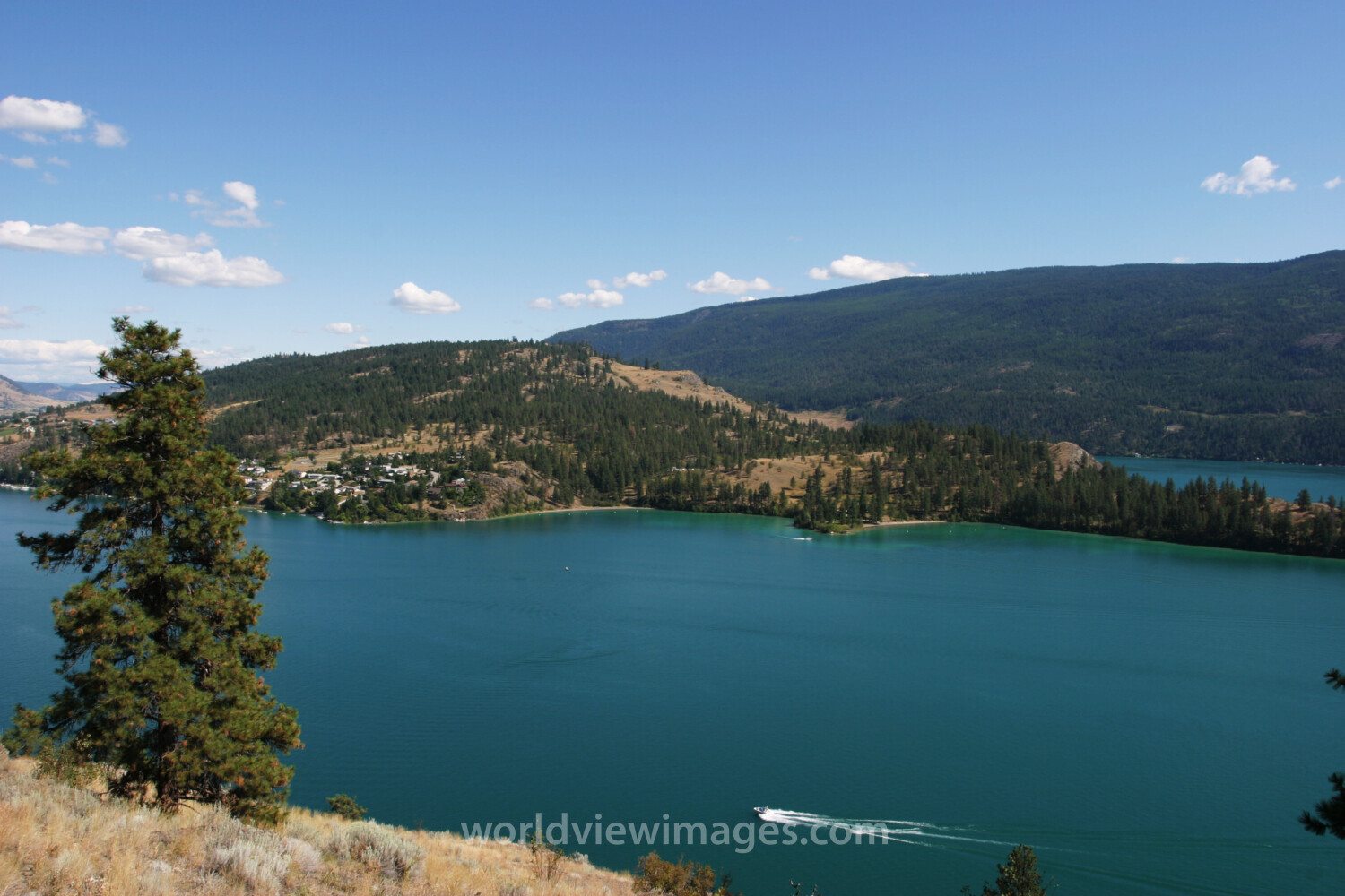 Okanagan lake in Canada
