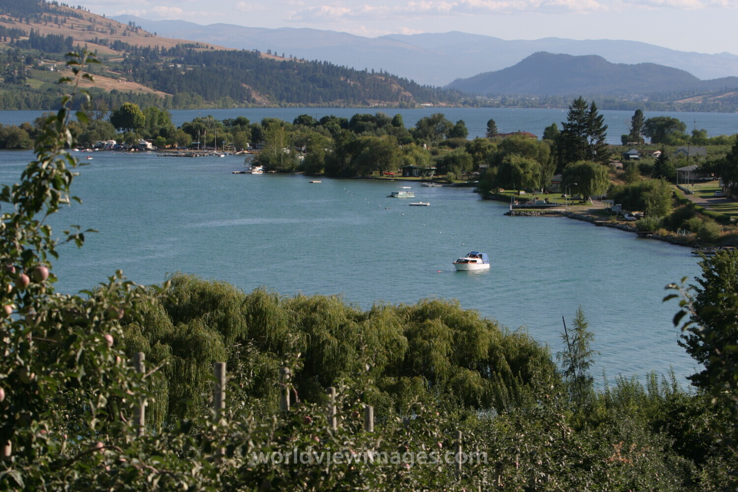 Okanagan lake in Canada