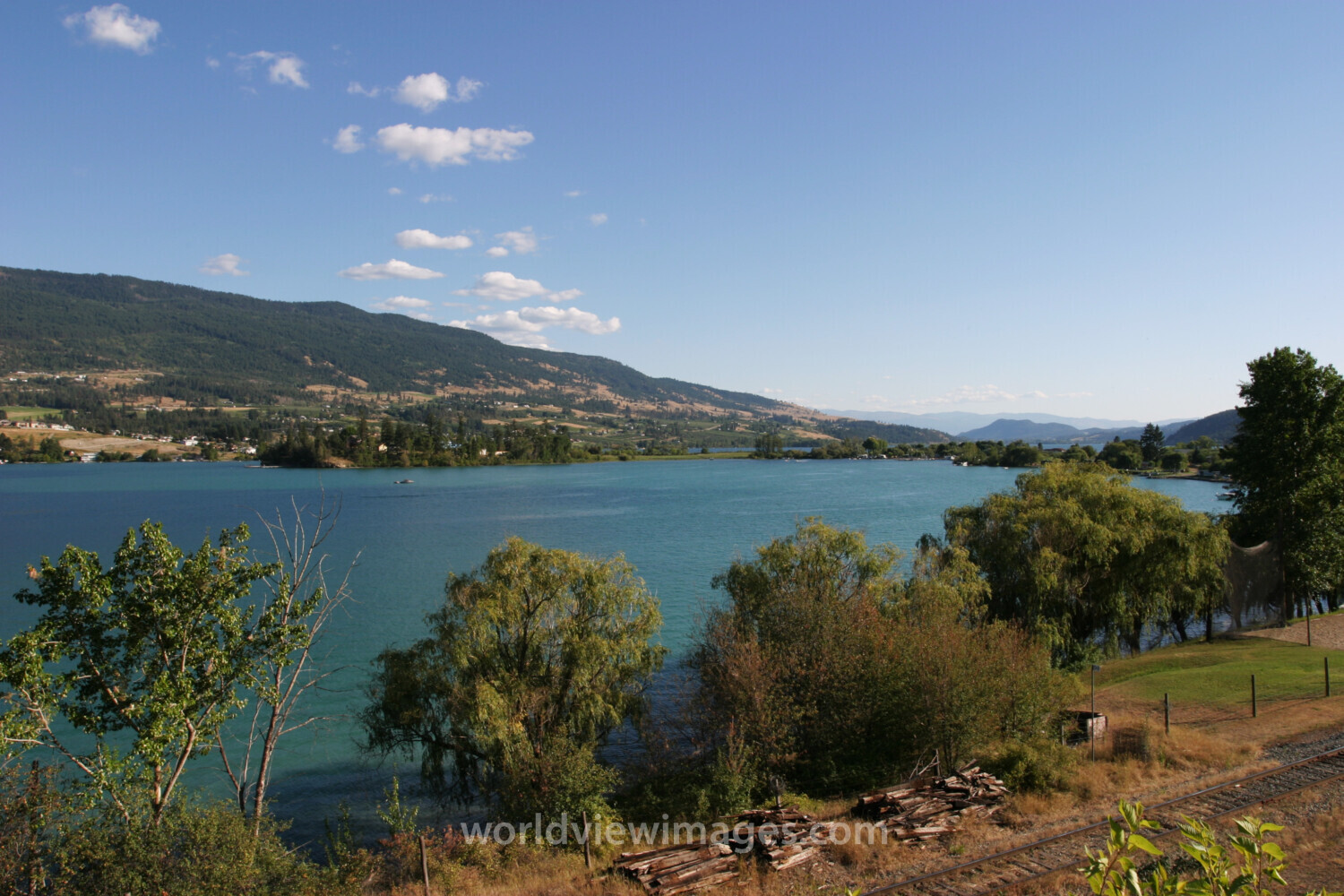 Okanagan lake in Canada