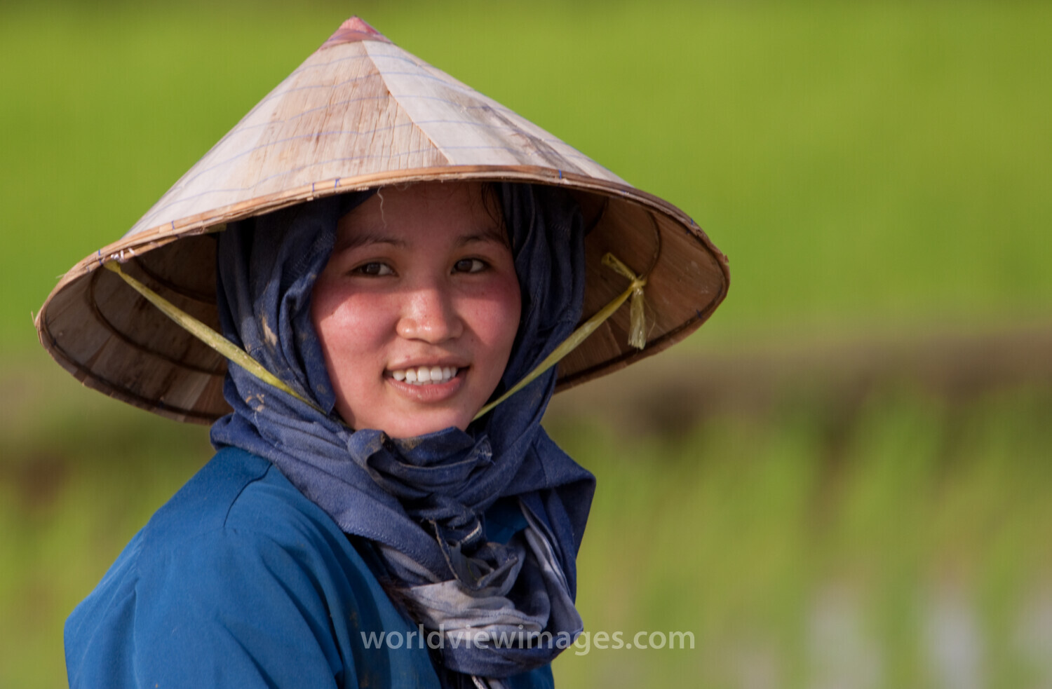 Woman Smiles in Laos
