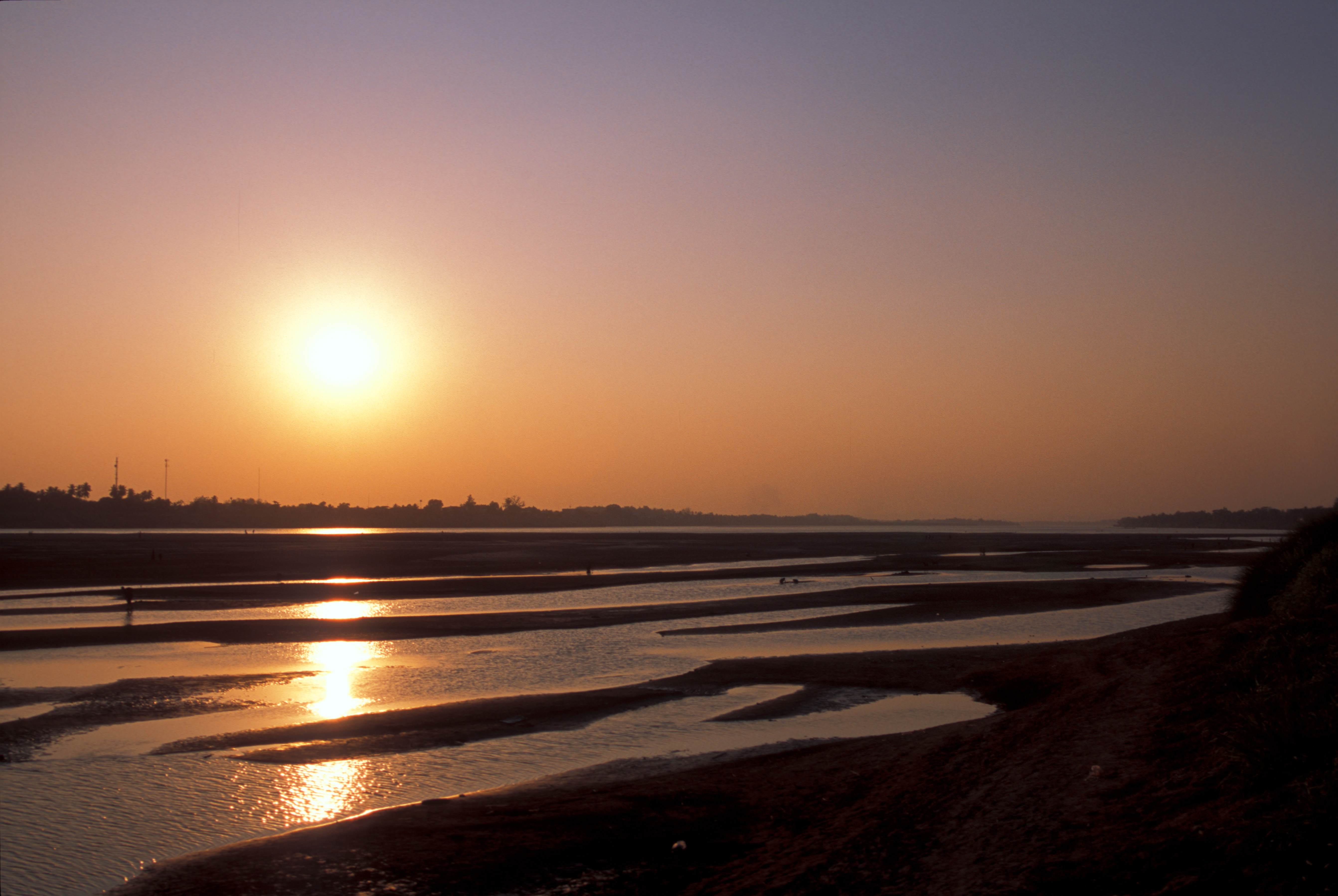 Sunset over the Mekong