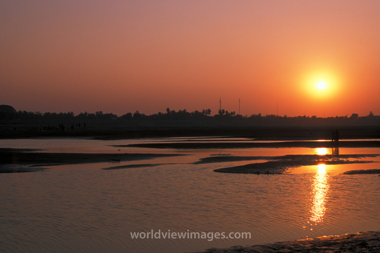 Sunset over the Mekong