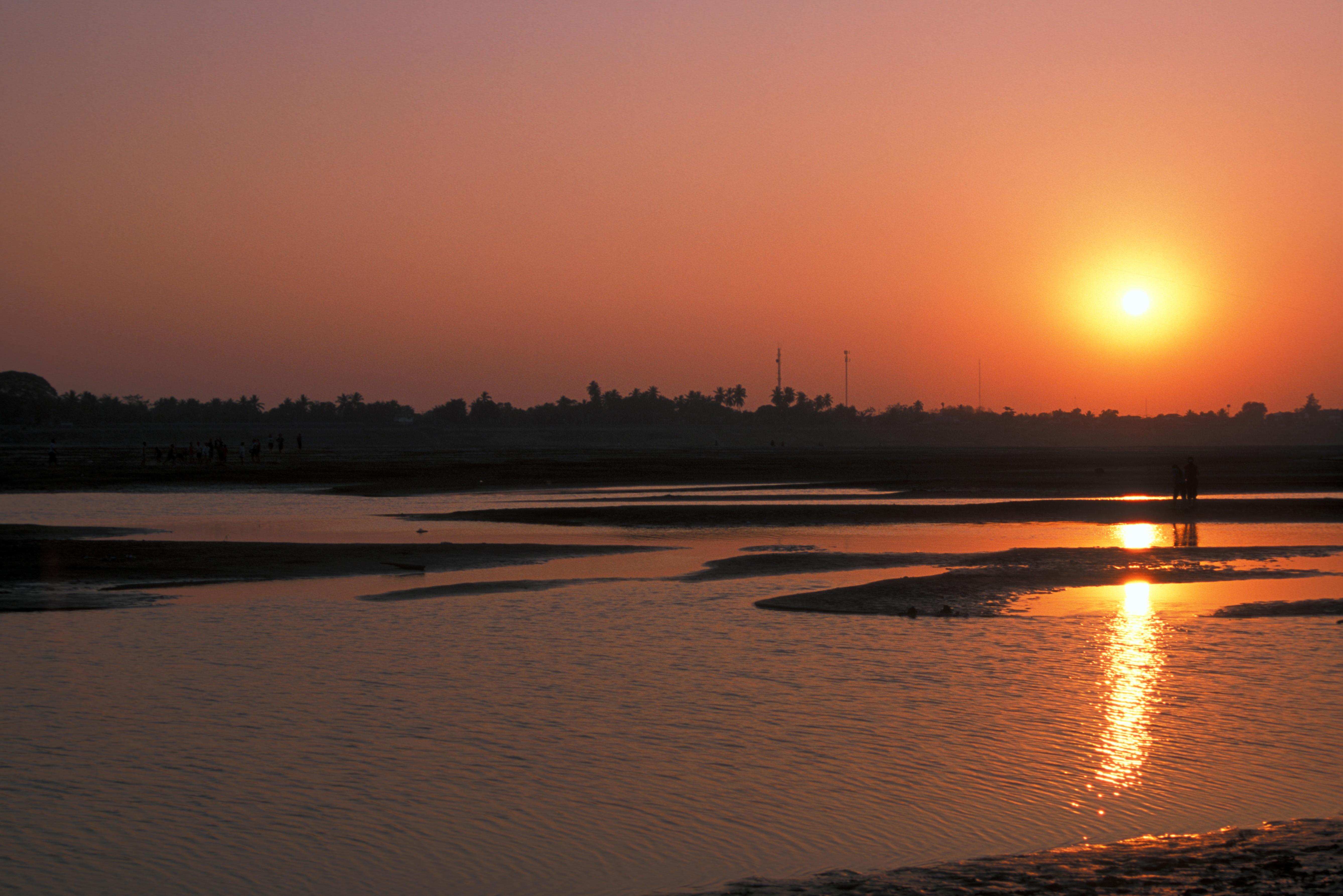 Sunset over the Mekong