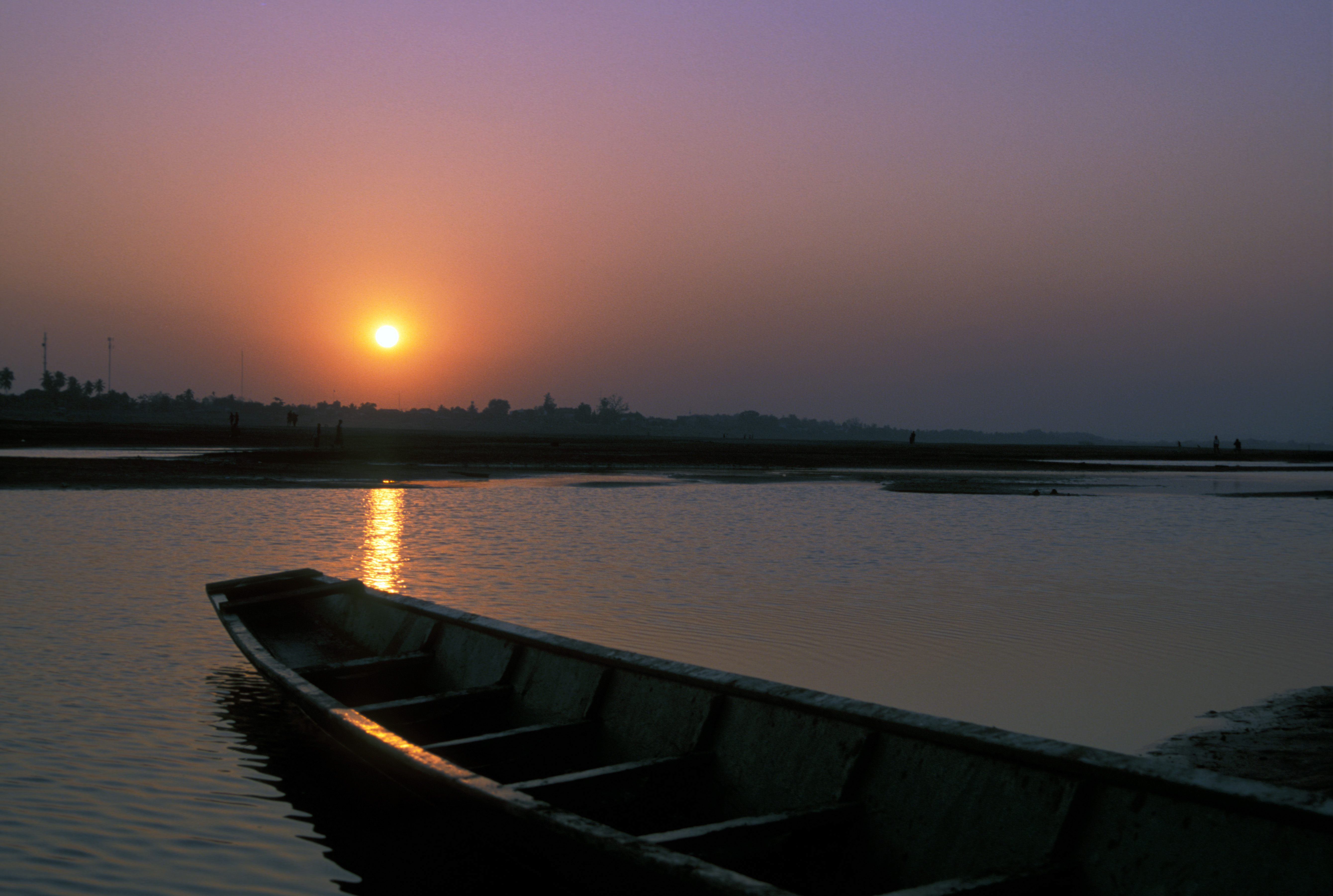 Sunset over the Mekong