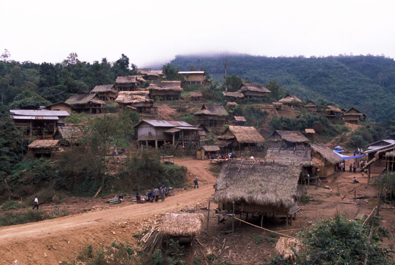 Village in Laos — Laos, Southeast Asia, village, house, housing