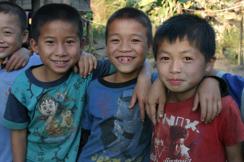 Children in Laos — Ethnic Minority Children in Northern Laos — Laos, Southeast Asia, children, child, boy