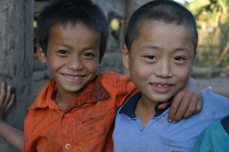 Children in Laos — Ethnic Minority Children in Northern Laos — Laos, Southeast Asia, children, child, boy