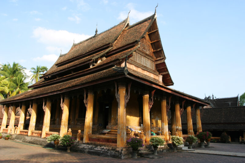 Buddhist Temple in Laos — Buddhist temple in Ventiene, Laos — Laos, Southeast Asia, Ventiene, capital, Buddhism