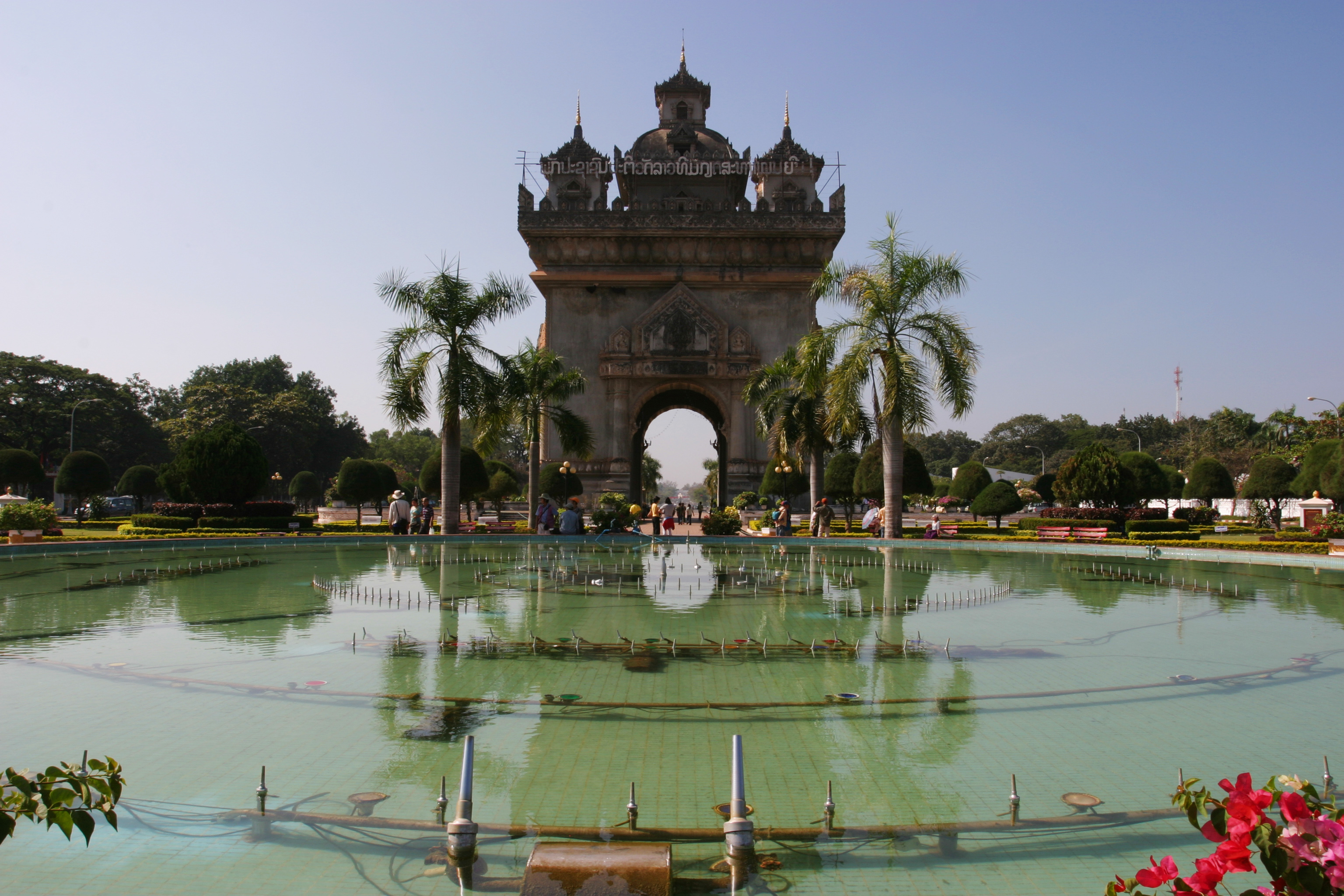 Patuxay Park in Vientiene