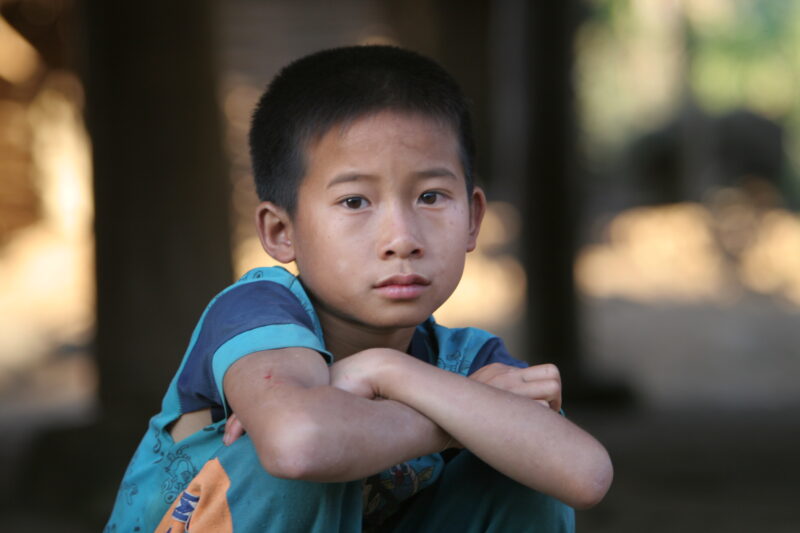 Boy in Laos — Stock Images of boys in Laos — Laos, Southeast Asia, children, child, boy