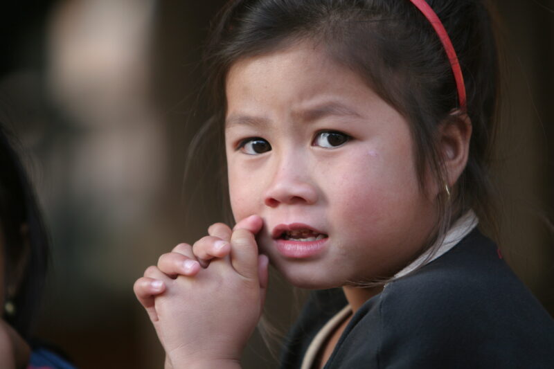 Girl in Laos — Stock Images of the faces of young girls, living in Laos, Southeast Asia — Laos, Laoation, girl, girls, faces