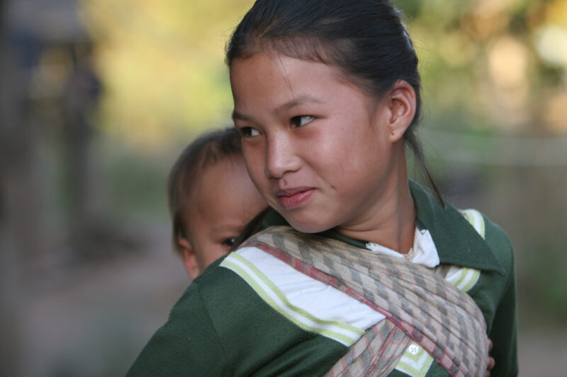 Mother and Baby in Laos — Laos, Southeast Asia, mother, baby, faces