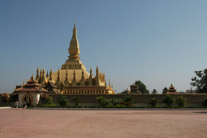 Buddhist Temple in Laos — Buddhist temple in Ventiene, Laos — Laos, Southeast Asia, Ventiene, capital, Buddhism