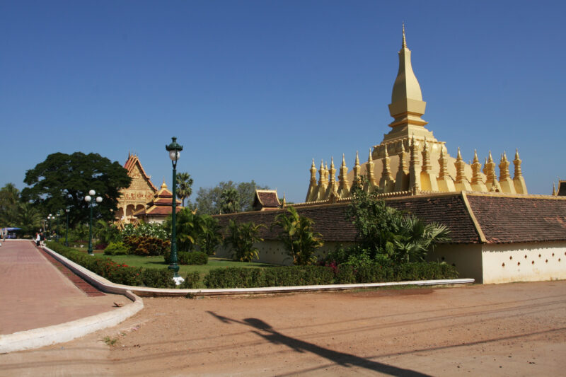 Buddhist Temple in Laos — Buddhist temple in Ventiene, Laos — Laos, Southeast Asia, Ventiene, capital, Buddhism