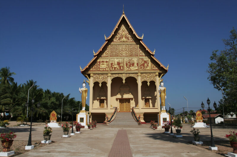 Buddhist Temple in Laos — Buddhist temple in Ventiene, Laos — Laos, Southeast Asia, Ventiene, capital, Buddhism