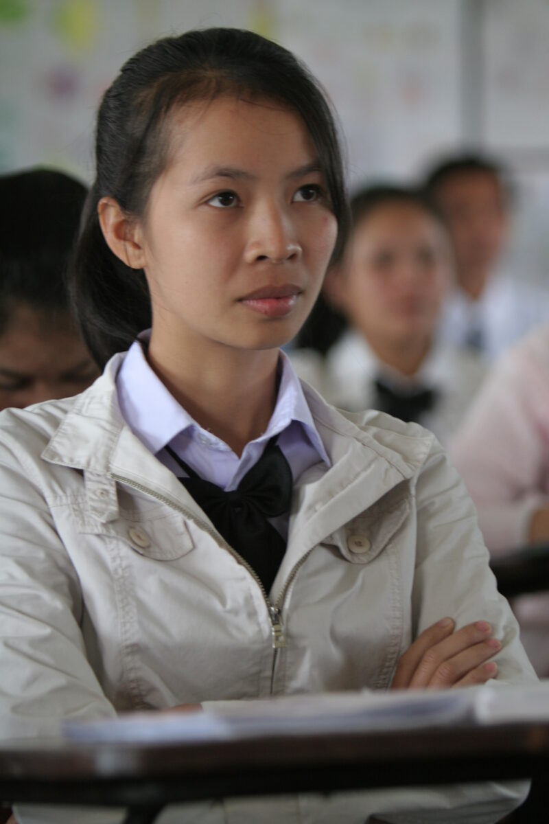 Students in Laos — High School students learn about HIV and AIDS, at a health program conducted at their school in a awareness program sponsored by ADRA. — L...
