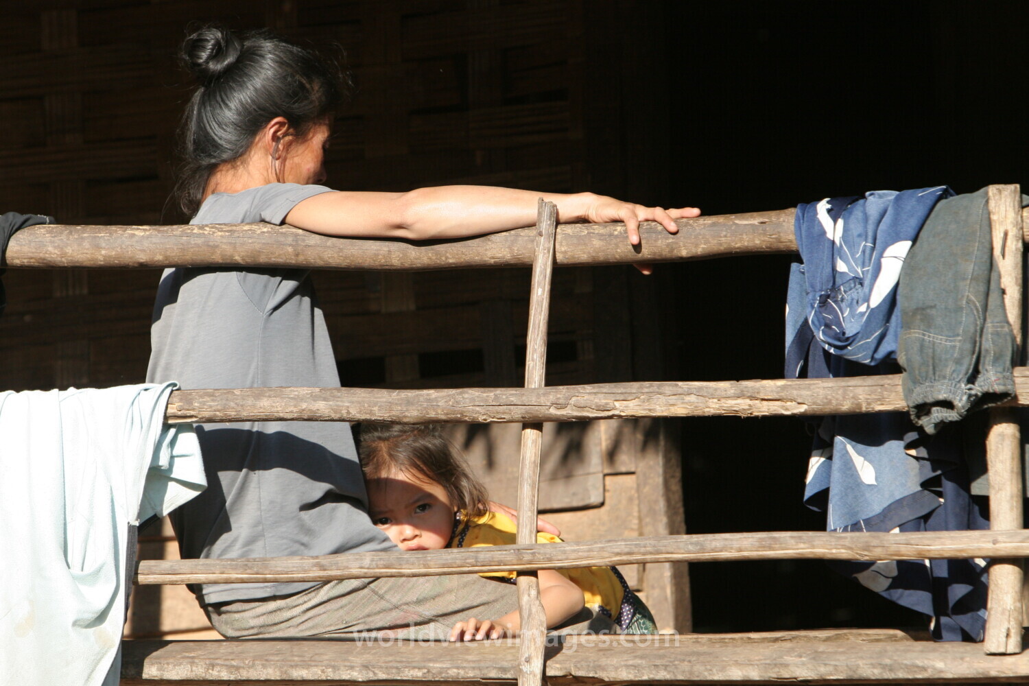 Woman and Baby in Laos