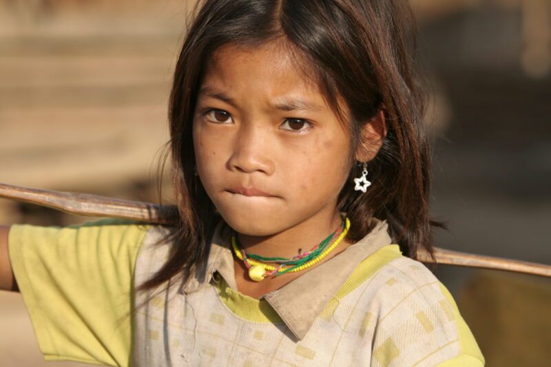 Girl in Laos — Stock Images of the faces of young girls, living in Laos, Southeast Asia — Laos, Laoation, girl, girls, faces