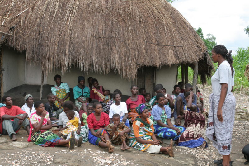Health Education in Malawi — Health Instructors from ADRA do Health Education in Village in Malawi — Malawi, Africa, Health Education, Instruction, Village