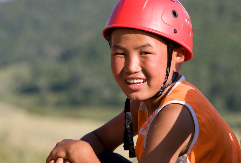Girl in Mongolia — Stock Images of Mongolia: Girl Closeup — Mongolia, faces, girl, girls