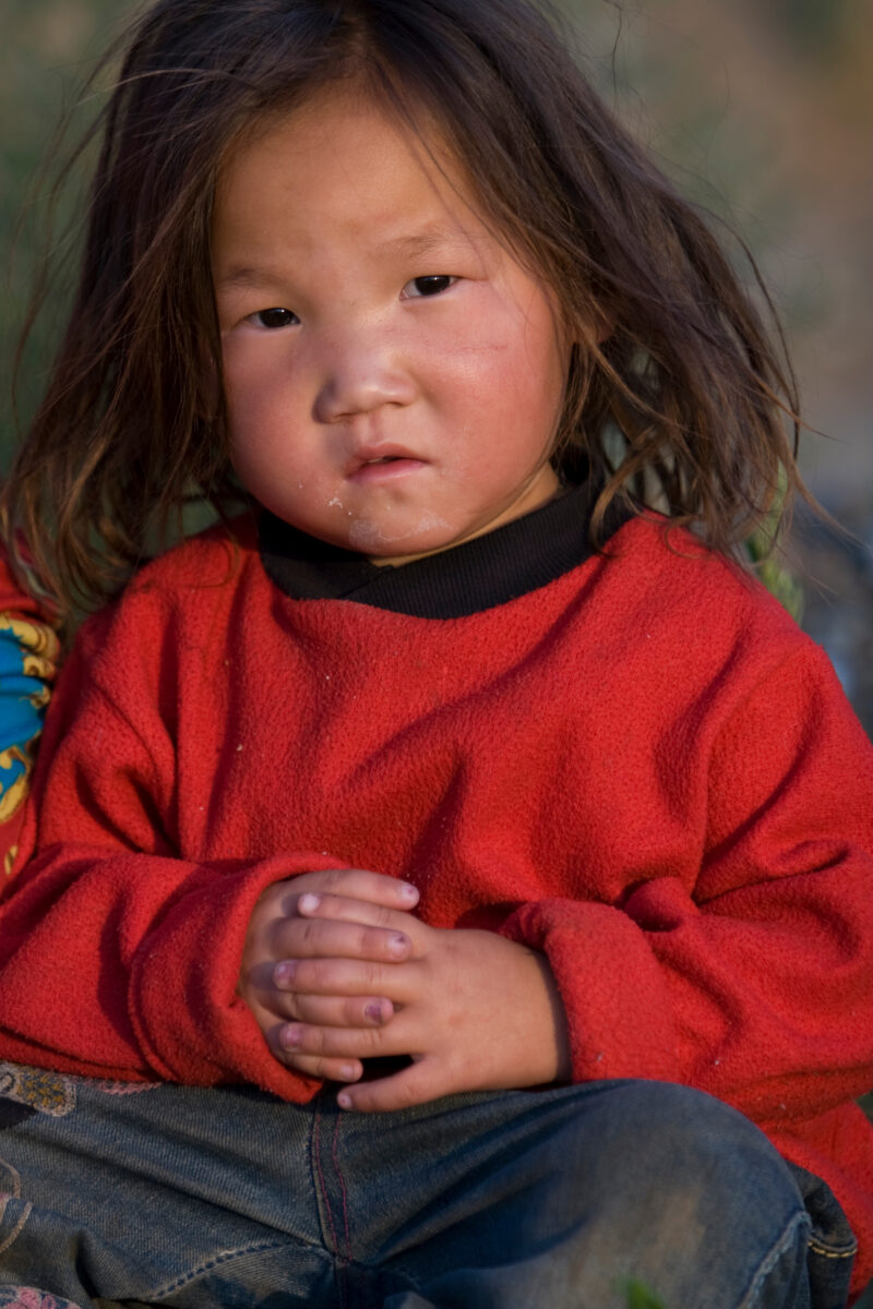 Girl in Mongolia — Stock Images of Mongolia: Girl Closeup — Mongolia, faces, girl, girls