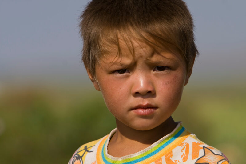 Boy in Mongolia — Stock Images of boys closeup in Mongolia — Mongolia, faces, boy, boys