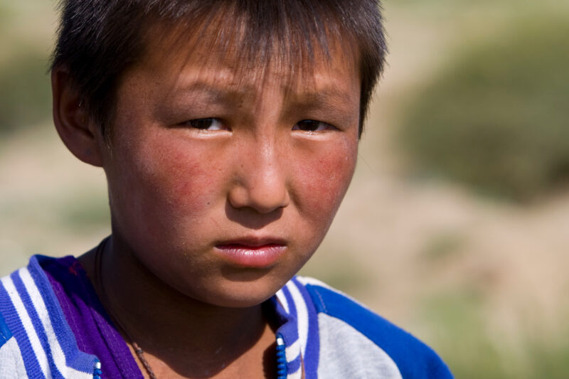 Boy in Mongolia — Stock Images of life in Rural Mongolia, and the people who live there — Children, Faces, Mongolia, poverty, boy